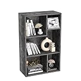 VECELO 5 Cube Modern Bookcases, 3 Tier