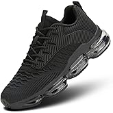 Luogoks Womens Walking Running Shoes Air Cushion Basketball Sneakers Fashion Tennis Breathable Sport Gym Fitness Cross Trainers Shoes