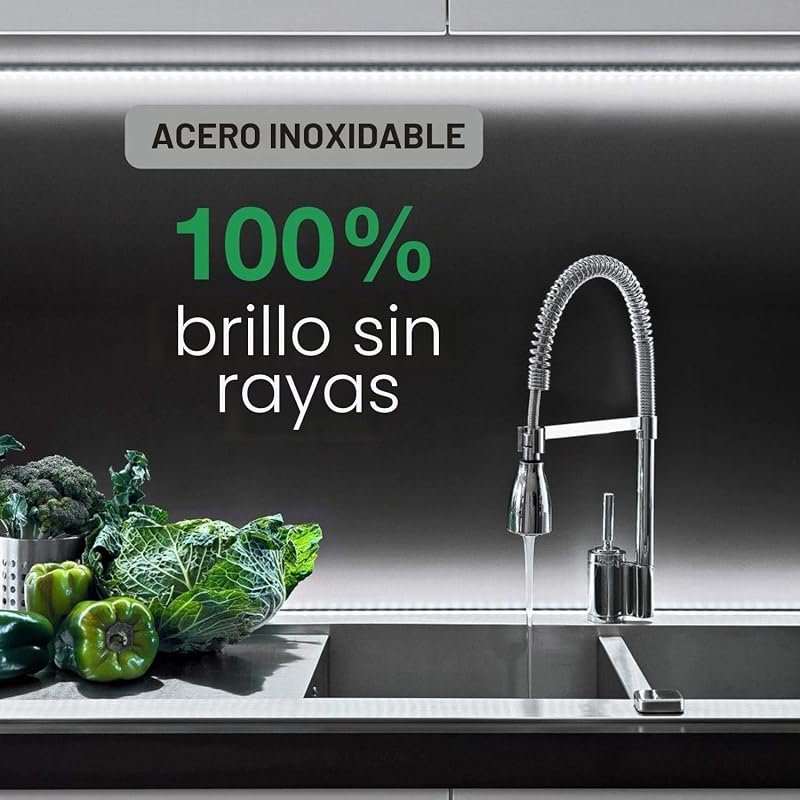 Spray limpiador especializado en acero inoxidable, 435 ml