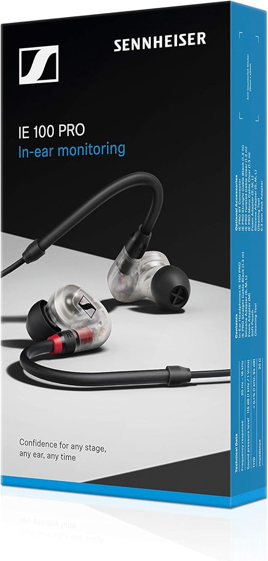 Sennheiser IE 100 PRO CLEAR In Ear Dynamic Monitoring Headphones