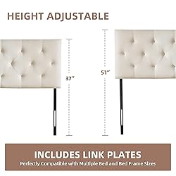 Howjoe Linen Upholstered Headboard Full