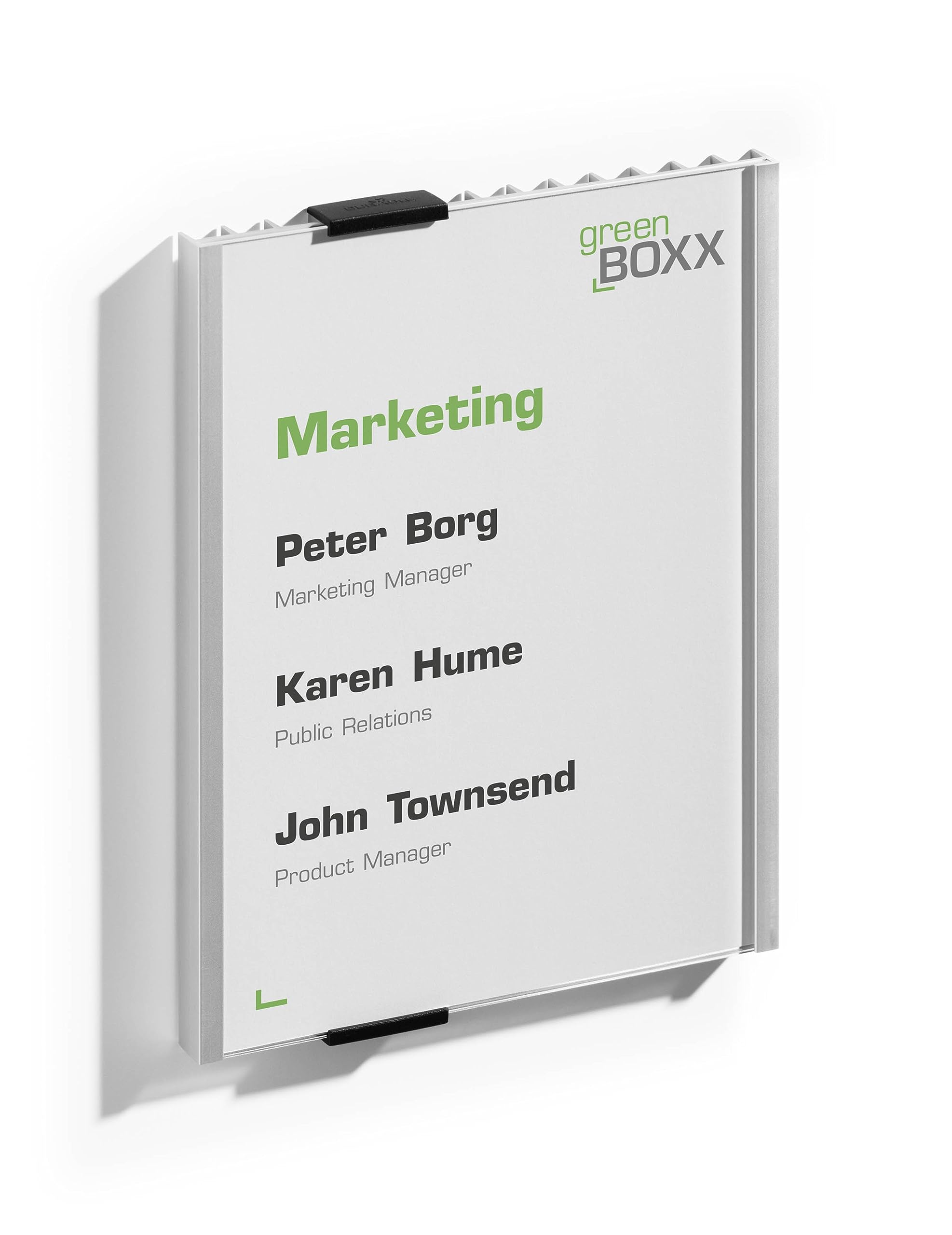 Durable Information Sign 149 x 210.5 mm Silver, Door and Wall Sign, Includes Fittings, Ideal for Offices, Hotels, Public Buildings, etc.