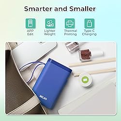 Nelko Label Maker Machine with Tape, P21 Bluetooth