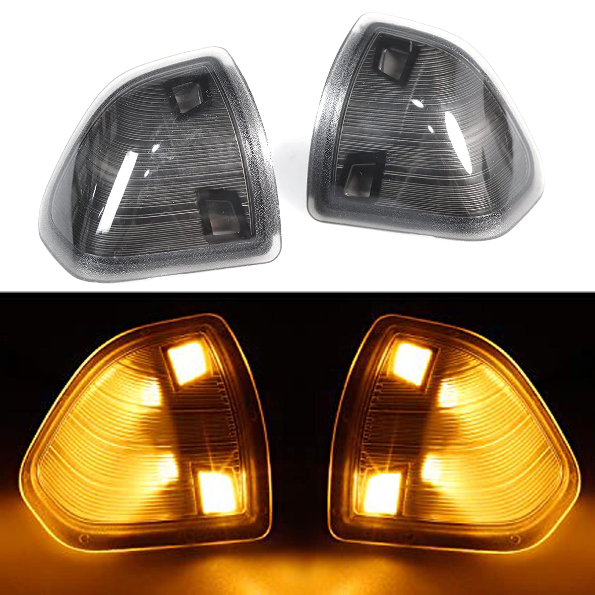 YMHHefy LED Side Mirror Turn Signal Light Two Wire