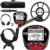 DR.&Ouml;TEK Metal Detector for Adults, Professional Metal Detectors Waterproof with 10" IP68 Coil, Larger LCD Display, High Accuracy for Gold &amp; Silver Detection &amp; Beach Treasure Hunting, Beginner Friendly