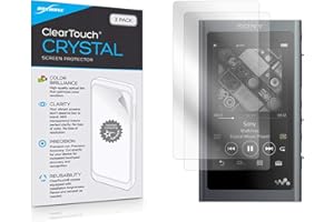 BoxWave Screen Protector Compatible with Sony NW-A55 - ClearTouch Crystal (2-Pack), HD Film Skin - Shields from Scratches for Sony NW-A55