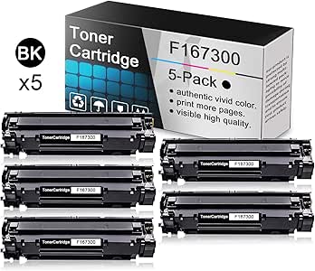 Amazon.com: (5 Pack Black Toner Cartridge F167300) Compatible Toner Cartridge Replacement for 