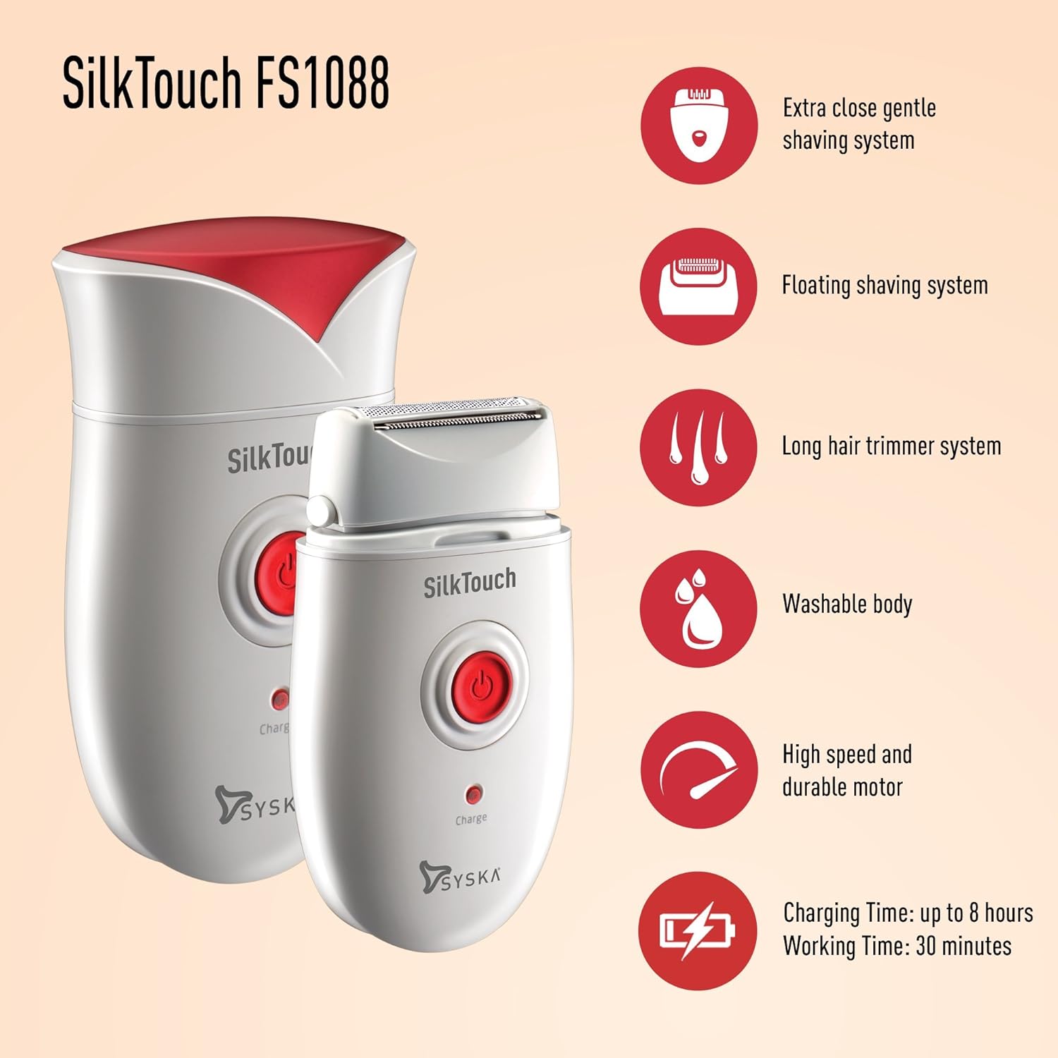 syska silk touch lady shaver