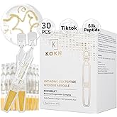 Silk Peptide Intensive Lifting Ampoule, Anti-Aging Hydrating Serum, KOKN™ Complex, Multi Peptide, Collagen, Niacinamide, 4D Hyaluronic Acid Serum for Wrinkles & Fine Lines & Radiance (1.5fl.oz)
