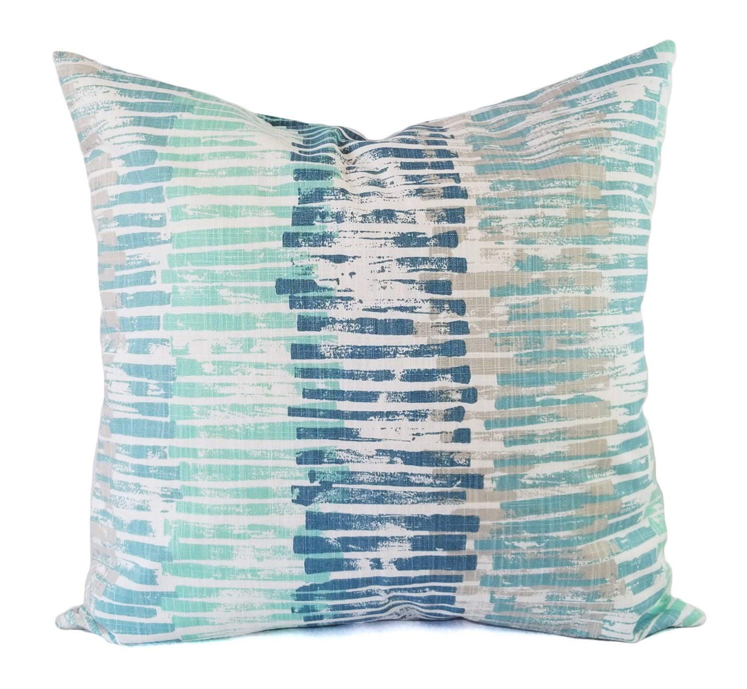 Amazon Com Blue And Grey Pillow Cover Geometric Pillow Custom