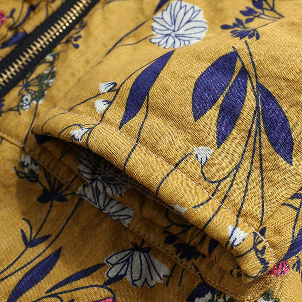 floral print hooded long sleeve pockets vintage coat