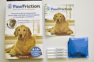 Pawfriction - Instant Traction for Senior and Special Needs Dogs; Vet-Developed Paw Grip Kit to Reduce Slipping, Build Confidence and Restore Quality of Life.