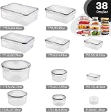 YASHE 38Pcs Airtight BPA-Free Food Storage Containers with Lids view 2