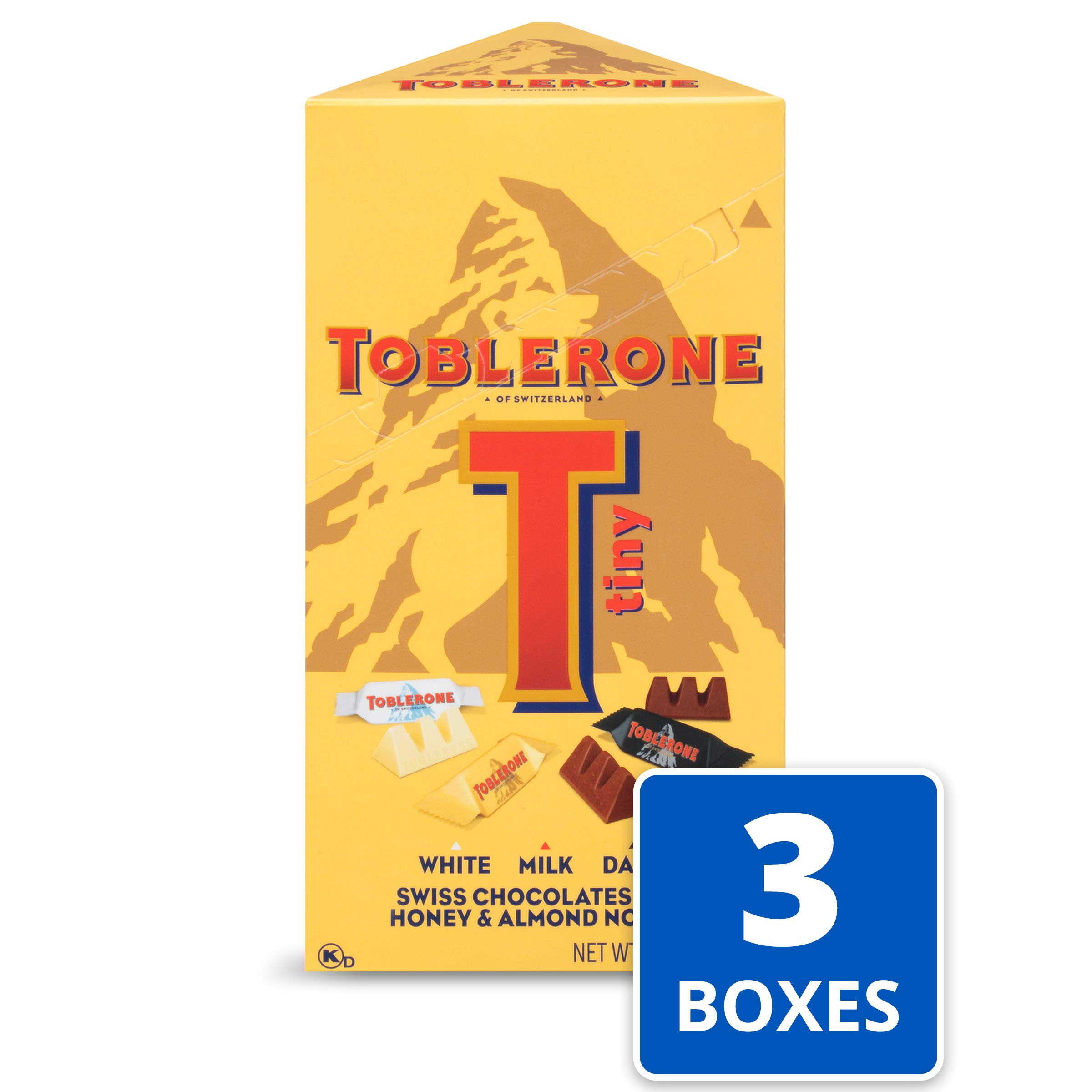 Toblerone Tiny Swiss Chocolates Variety Pack, Milk Chocolate, Dark