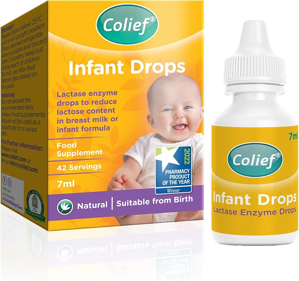 Colief Infant Drops Lactase Enzyme Drops 7ml - Safe from Birth