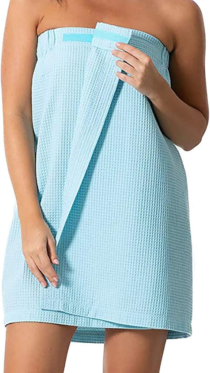 Kpasati Ein Stück Damen Ladies Bath Towel Women’s Waffle Spa Body Wrap