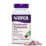 Natrol Fast Dissolve Melatonin 1 mg, Melatonin