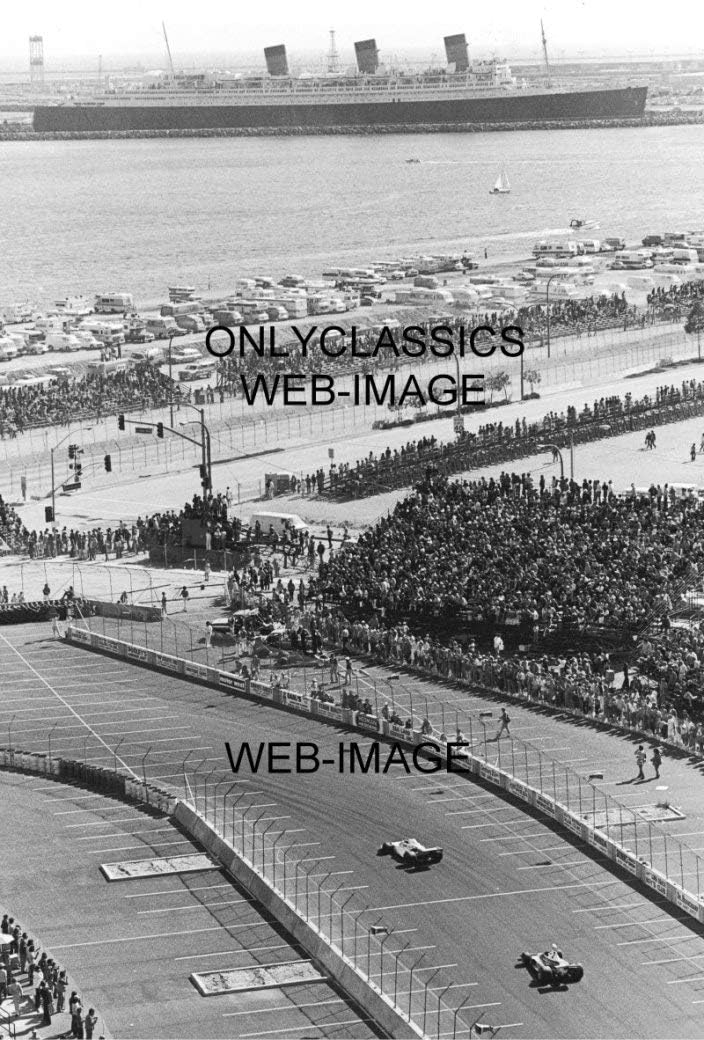 Photographs - OnlyClassics 1976 LONG BEACH CA F1 GRAND PRIX AUTO RACING PHOTO QUEEN MARY SHIP FORMULA ONE