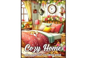 Cozy Home: Relaxing Home-Themed Designs – 40 Simple, Big Pages for Stress Relief