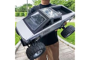 WIAORCHI 1:12 Scale RC Cars Remote Control Car, 4WD Off-Road Truck, Metal Shell LED Headlights Offroad Monster RC Truck, 4x4 All Terrain Hobby RC Cars Toys for Boys Kids Adults Gifts 8-12