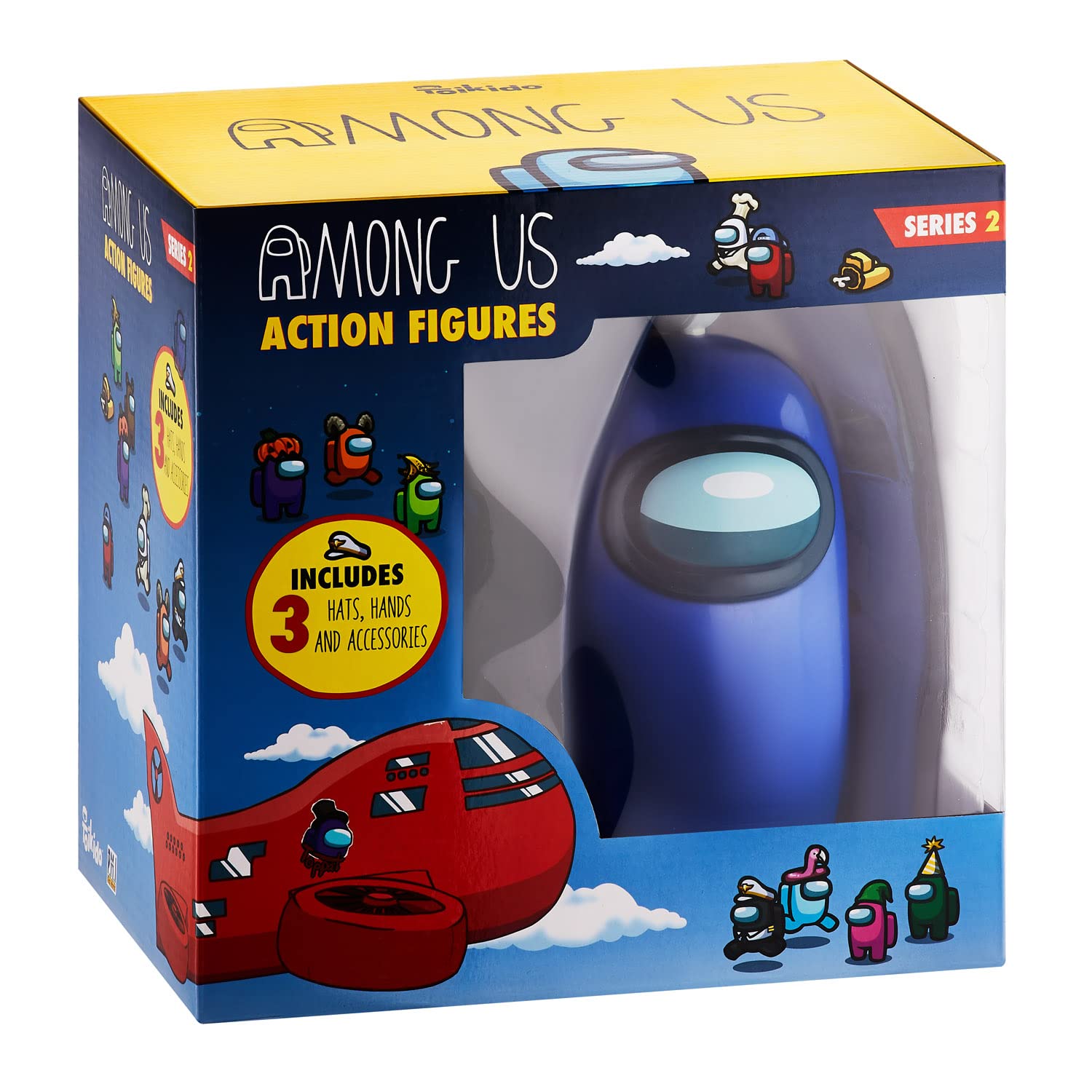 Among Us Collectible Action Figures With Accessories - Series 2 (Blue) 17cm