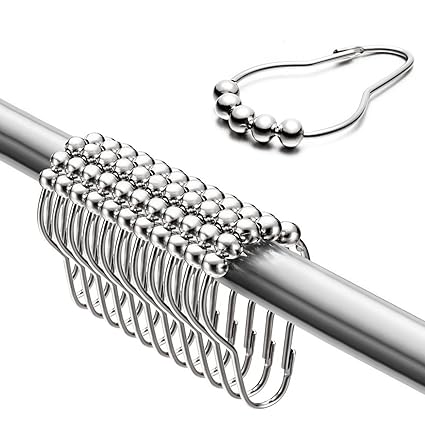 Union Tesco Pack Of 12 Shower Curtain Rings Curtain Rings