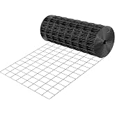 VEVOR Hardware Cloth 24 in x 25 ft, 2 x 3 in Mesh 16 Gauge Galvanized Wire Mesh Roll, Weather-Resistant Vinyl Coated Chicken Wire Fencing, Heavy Duty Welded Garden Plant Fencing for Rabbit Cage Snake