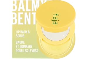 KAJA Lip Balm - Balmy Bento | Scrub, with Coconut Oil, Clear Finish Treatment, Moisturize, Exfoliate, Smoothes Butter Lips Care, Compact Travel Size, Piña Colada, Korean Beauty, 0.4 Oz