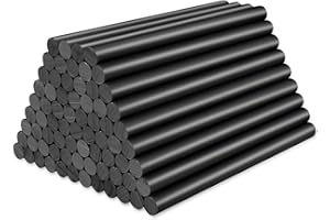 ENPOINT 72 Pack Black Hot Glue Sticks Bulk, 0.27x4" Mini Hot Glue Sticks for Car Dent Repair Handmade DIY Art Craft Home Office Project Craftwork Fix & Repairs