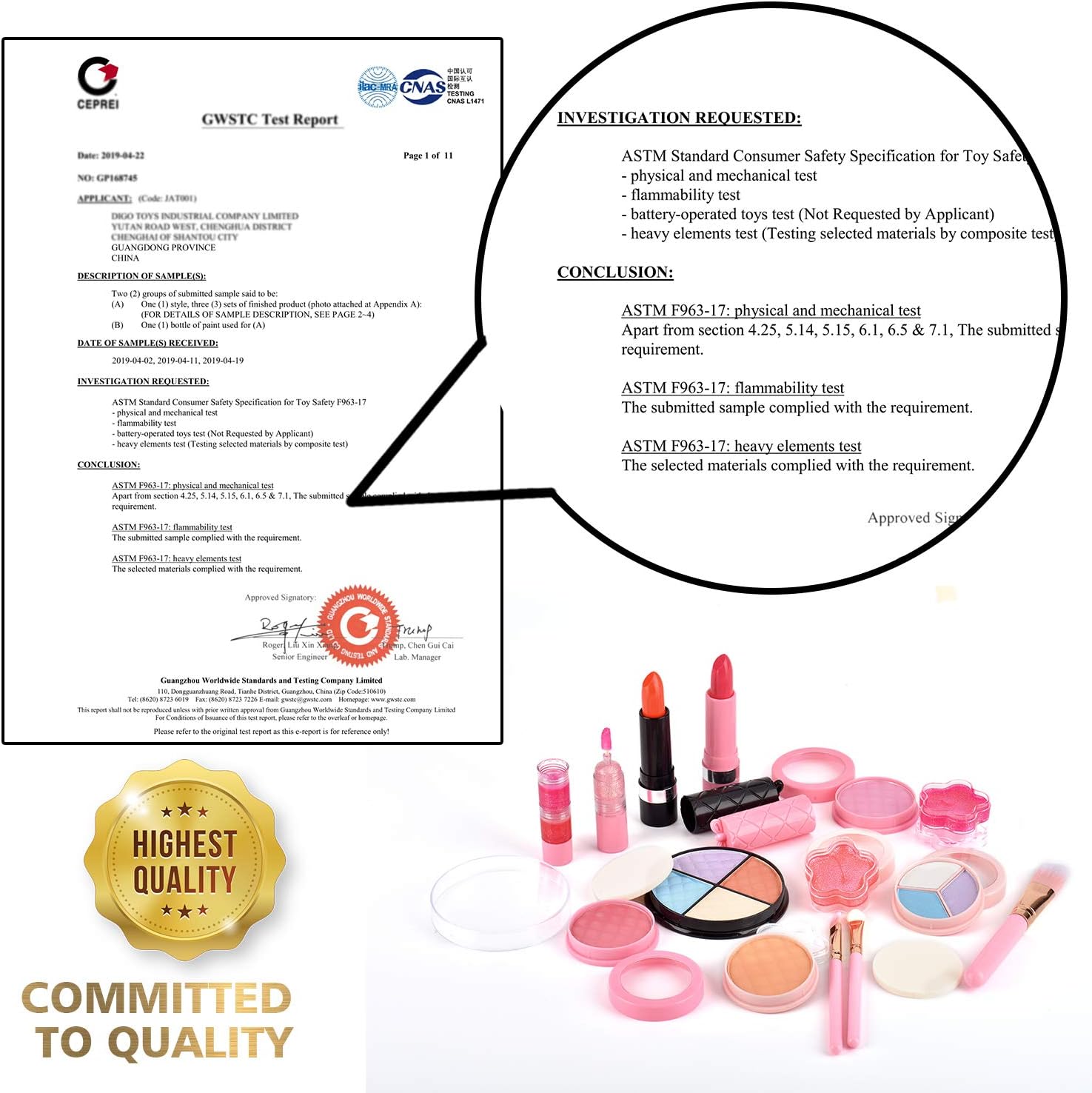 Bakeling 21 Pcs Makeup Toy Set for Kids Girls Makeup kit Real Washable Cosmetics Safe & Non-Toxic Beauty Set with Fashion Box for Party Game Halloween Christmas Birthday: Toys & Games