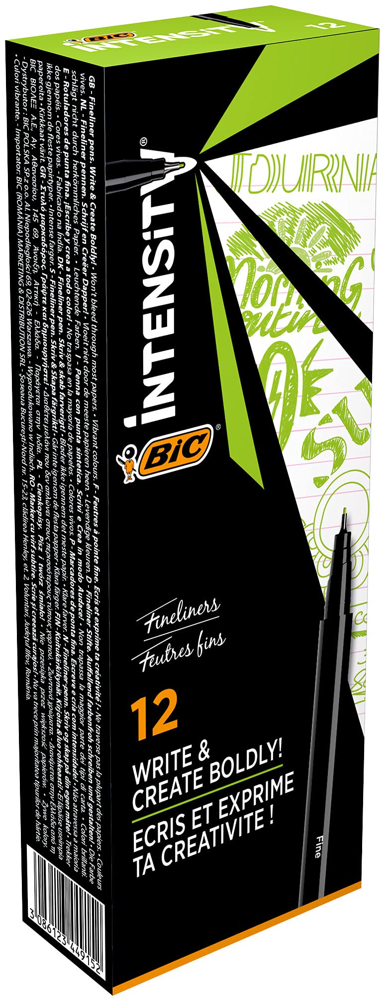 Bic Intensity Fine Tip Pens - Light Green - Box of 12 — image 1