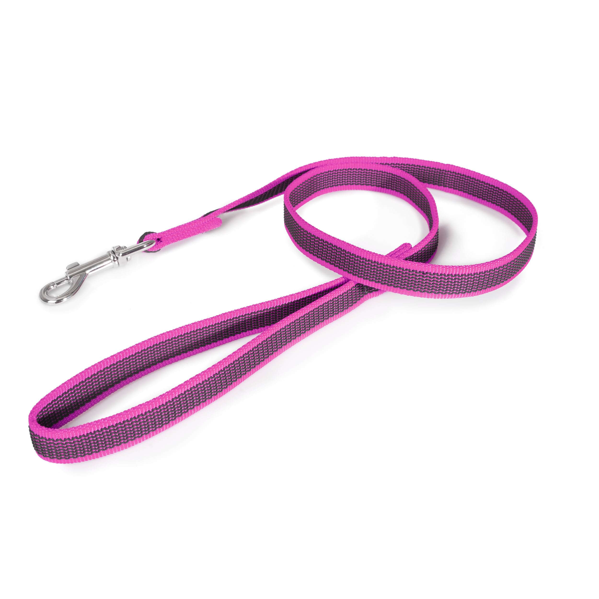 Color & Gray Super-Grip Leash with Handle, 20 mm x 1 m, Pink-Gray