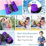 OSDUE Kids Telescope 4x30 Binoculars Purple Educational Outdoor Toys view 6