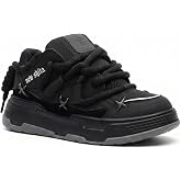 NEW SHITA Men's and Women's Chunky Platform Sneakers, Y2K Aesthetic Unisex Dad Shoes, 2 inch Height Increasing Walking Shoes, Lightweight Breathable Athletic Fashion Trainers for Couples