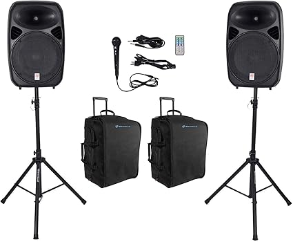 rockville rpg152k dual 15 powered speakers