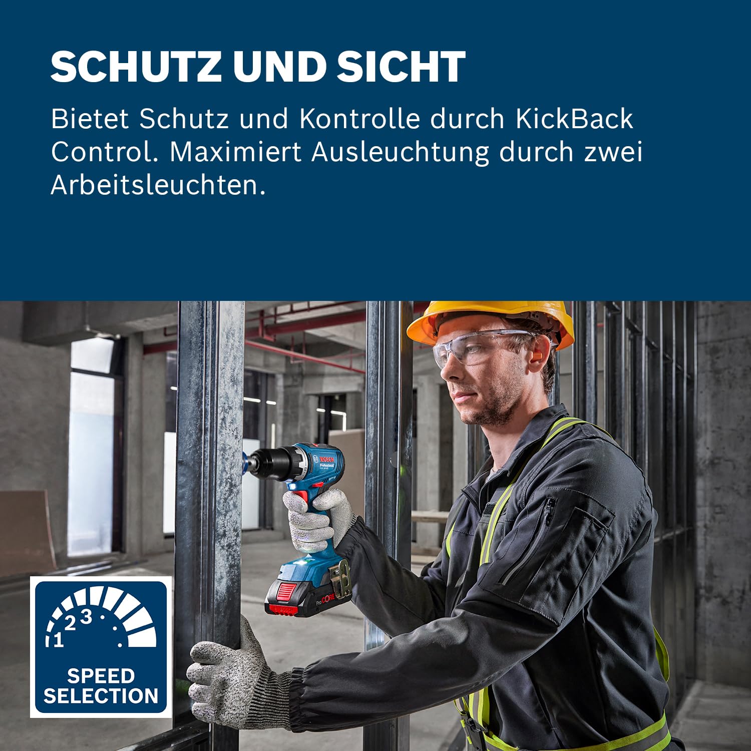 Bosch Professional 18V System Akku-Bohrschrauber GSR 18V-65 (bürstenloser Motor, Kopflänge 166, inkl. L-BOXX) 4