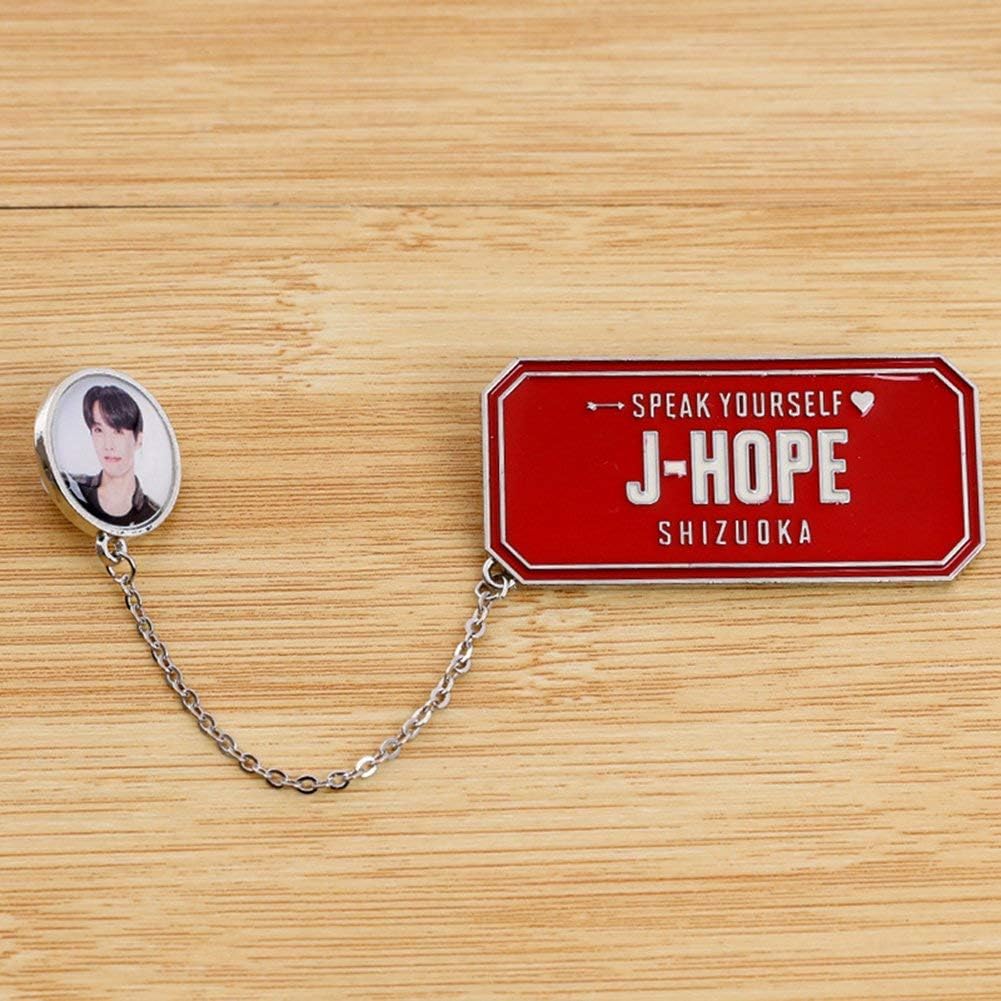 KPOP BTS Bangtan Boys Love Yourself Brooch Pin Badge Button For Bag Clothes