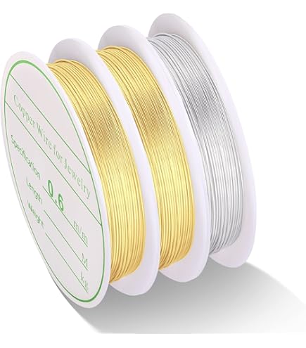 Amazon.com: MIKIMIQI 3 Pack Jewelry Wire - 22 Gauge Tarnish