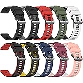 EZMVZKU 22mm Galaxy Watch 3 45mm Band,Soft Silicone Watchbands for Samsung Gear S3 Frontier/Classic/Garmin Forerunner 265/745/Vivoactive 4/Venu 3/2/Amazfit GTR 4/3 pro/Huawei watch GT 5 pro/5/4 46mm