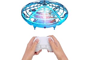 BlueFire Mini Drone for Kids, Hand Operated Drone Flying Ball Indoor Helicopter Ball with Remote Control, Flying UFO Drone Qu