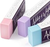 Ashton and Wright Classic Rubber Latex Free Erasers Pack of 5 Pastel view 2