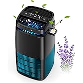 POMORON 4-in-1 Air Purifiers for Home, Air Ionizer Negative Ion Generator, H13 HEPA Filter, UV, Covers 1250 Ft² 99.97% Remova