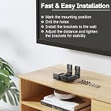 PUTORSEN Soundbar Wall Mount Bracket Dual, Depth 90-154mm, 33lb view 7