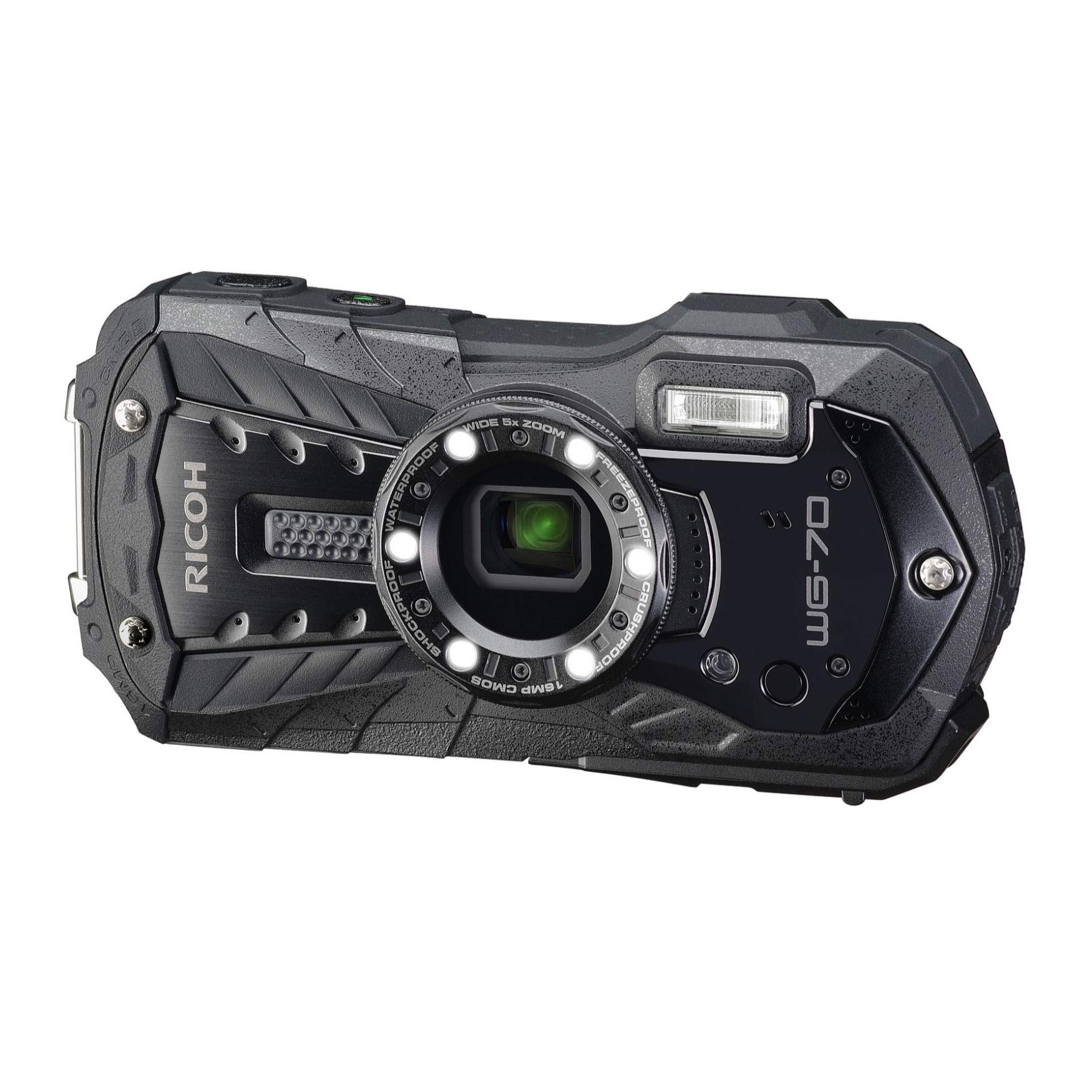 Ricoh WG-70 Black Waterproof Digital Camera 16MP