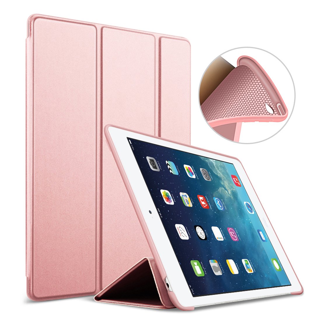 Fundas blandas Informática iPad Air 2 Funda GOOJODOQ Ligero Smart Case