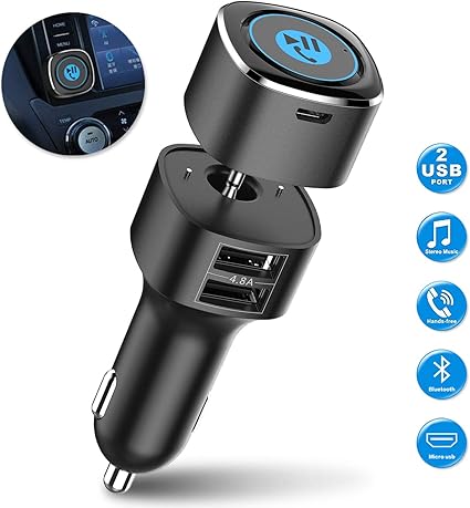 Amazon Com Bluetooth Receiver For Car Esky Bluetooth 4 2 Hands