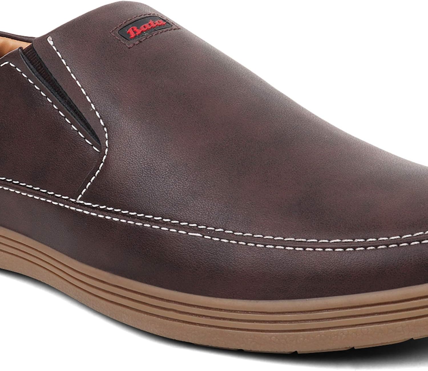 bata brown casual shoes