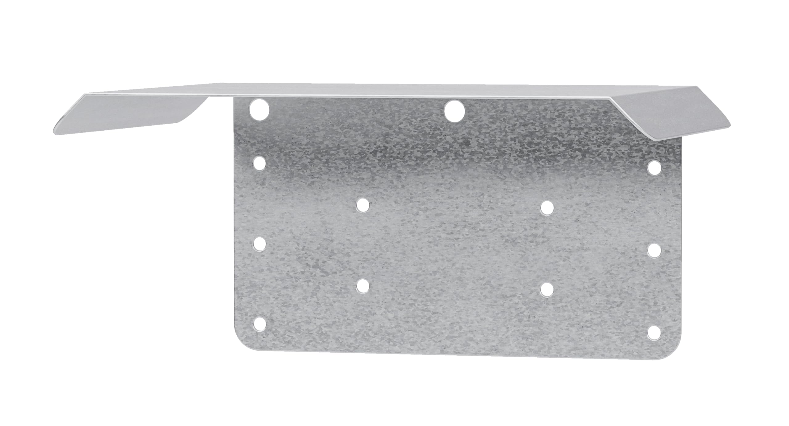 ALBERTS 355302 Vogelhäuschen Trapezschutzdach Bird Feeder, Sendzimir-galvanised