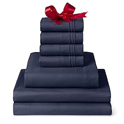 Mellanni Iconic Split King Sheet Set - 7-Piece Bed