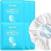 OK TAPE No Rinse Shampoo Cap (6 Packs), Microwaveable Rinse Free Caps for Bedridden Patients or Elderly, Waterless Shampoo and Condition Hair, Chamomile Fragrance